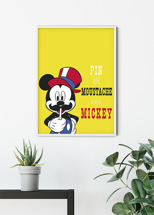 Wandbild - Mickey Mouse Moustache