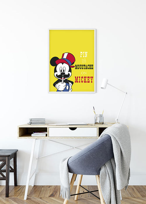 Wandbild - Mickey Mouse Moustache