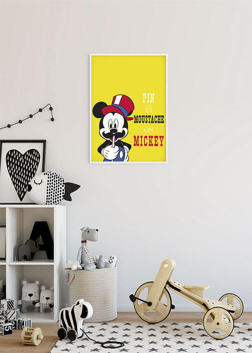 Wandbild - Mickey Mouse Moustache