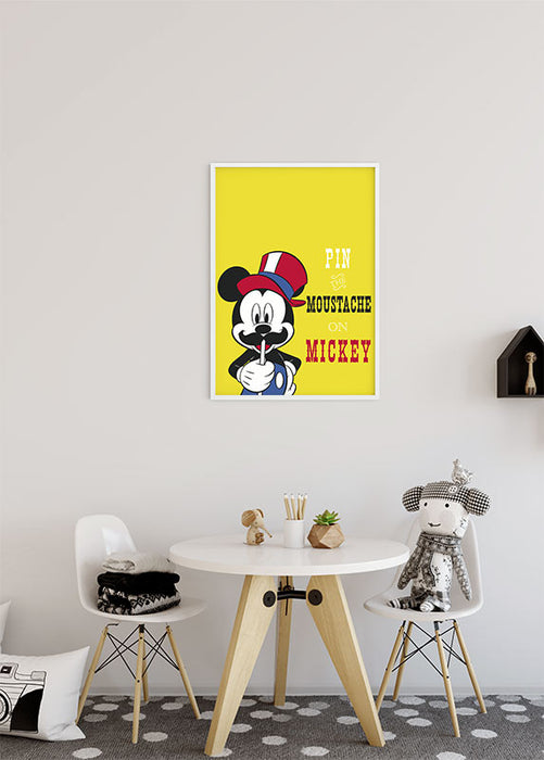 Wandbild - Mickey Mouse Moustache