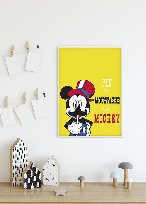 Wandbild - Mickey Mouse Moustache