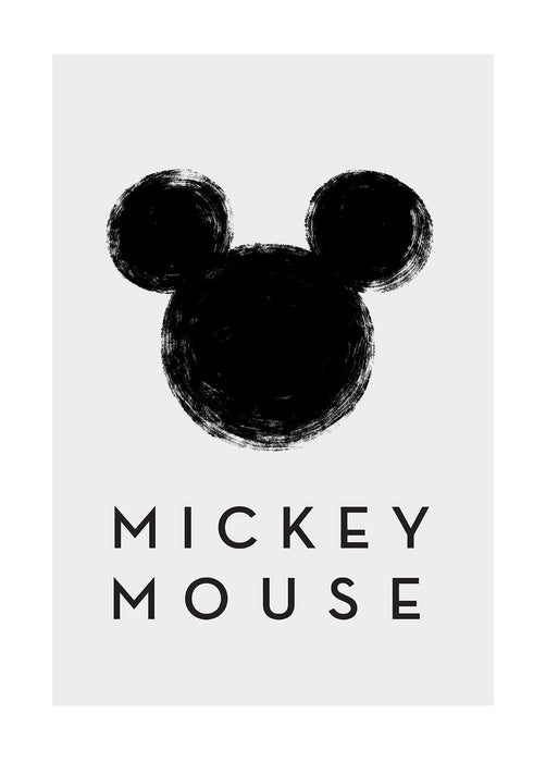 Wandbild - Mickey Mouse Silhouette
