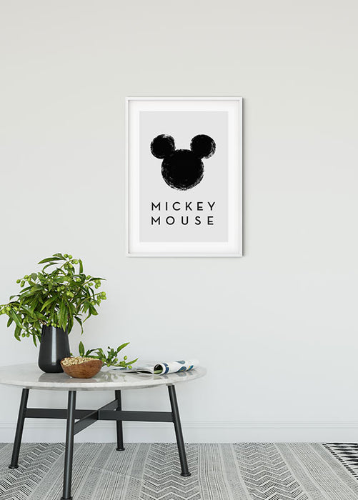 Komar NEU | Wandbild - Mickey Mouse Silhouette - Größe 30 x 40 cm