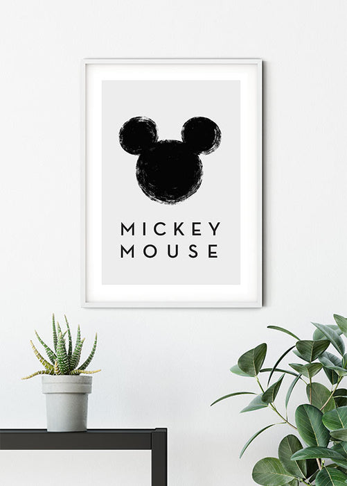 Wandbild - Mickey Mouse Silhouette