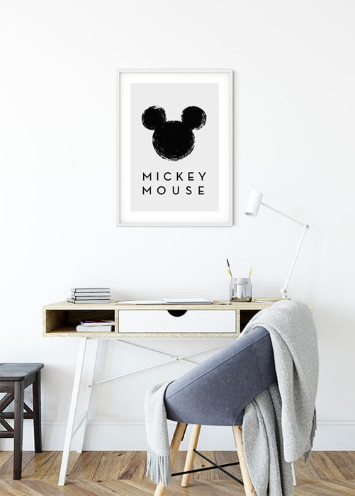 Komar NEU | Wandbild - Mickey Mouse Silhouette - Größe 40 x 50 cm