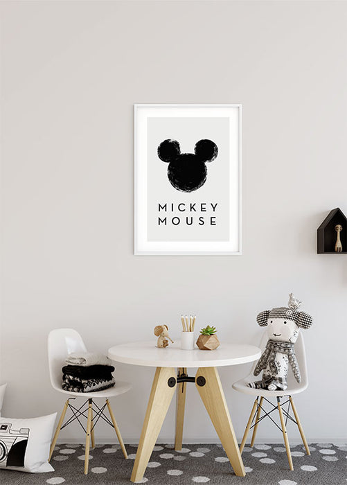Wandbild - Mickey Mouse Silhouette