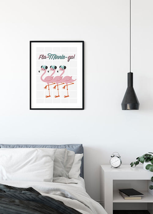 Wandbild - Minnie Mouse Fla-Minnie-go