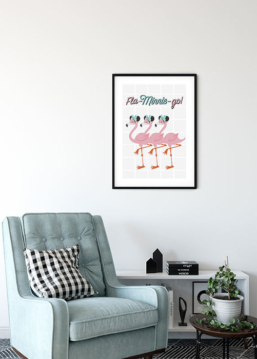 Wandbild - Minnie Mouse Fla-Minnie-go