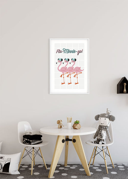 Wandbild - Minnie Mouse Fla-Minnie-go