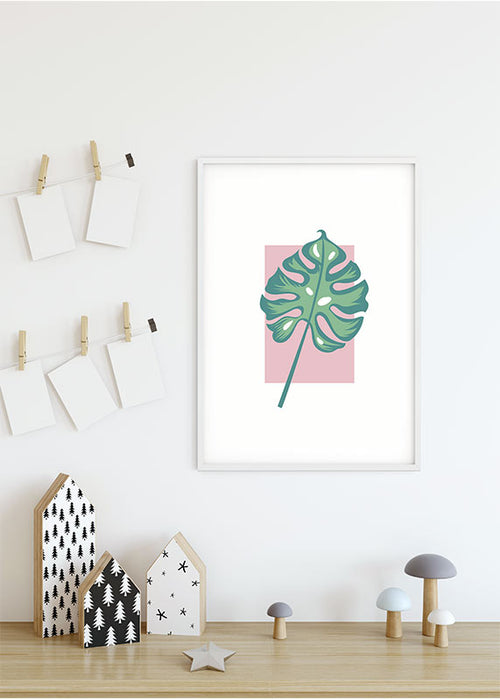 Wandbild - Minnie Mouse Leaf