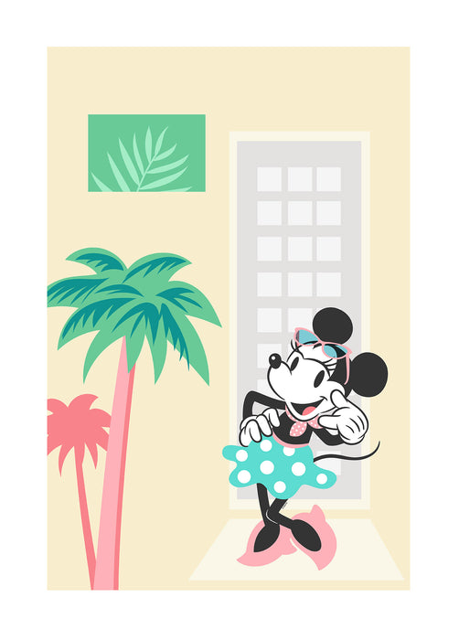 Wandbild - Minnie Mouse Palms