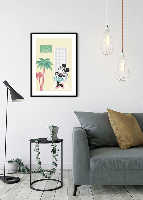 Wandbild - Minnie Mouse Palms