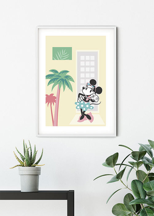 Wandbild - Minnie Mouse Palms