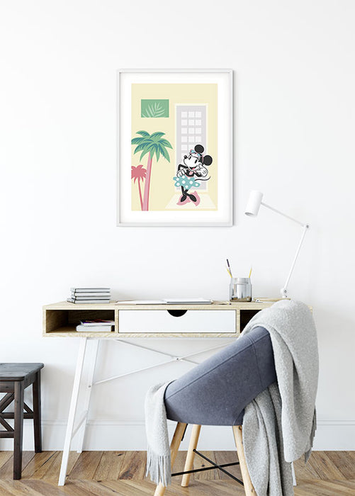 Komar NEU | Wandbild - Minnie Mouse Palms - Größe 50 x 70 cm