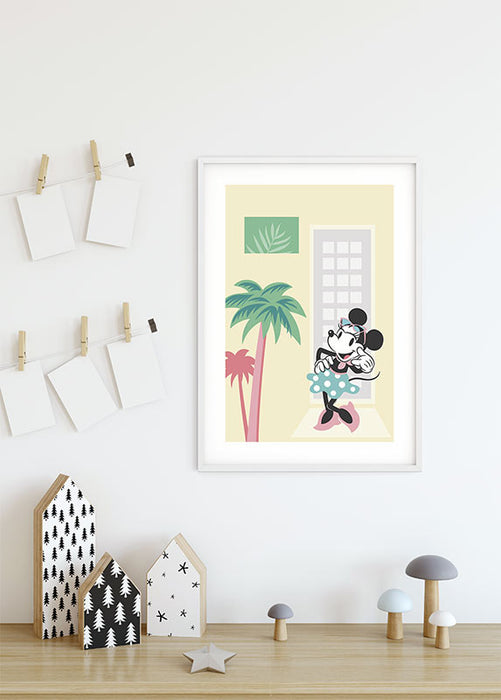 Komar NEU | Wandbild - Minnie Mouse Palms - Größe 40 x 50 cm