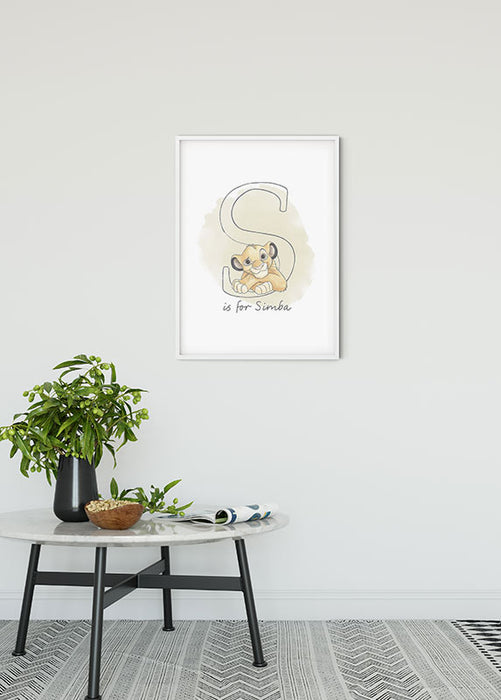 Komar NEU | Wandbild - S like Simba - Größe 30 x 40 cm