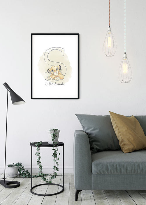 Komar NEU | Wandbild - S like Simba - Größe 40 x 50 cm