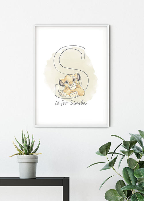 Komar NEU | Wandbild - S like Simba - Größe 40 x 50 cm