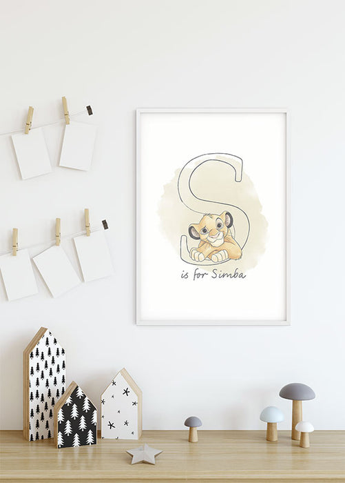 Wandbild - S like Simba