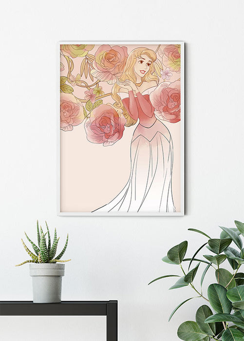 Komar NEU | Wandbild - Sleeping Beauty Roses - Größe 30 x 40 cm