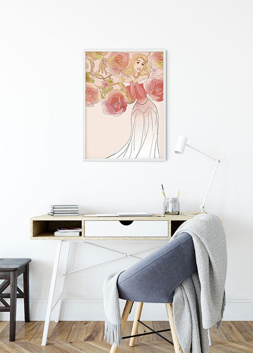 Komar NEU | Wandbild - Sleeping Beauty Roses - Größe 40 x 50 cm