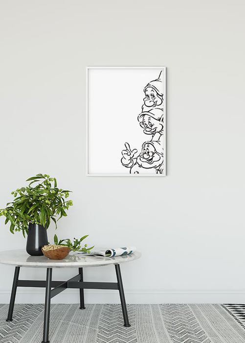 Wandbild - Snow White Dwarves