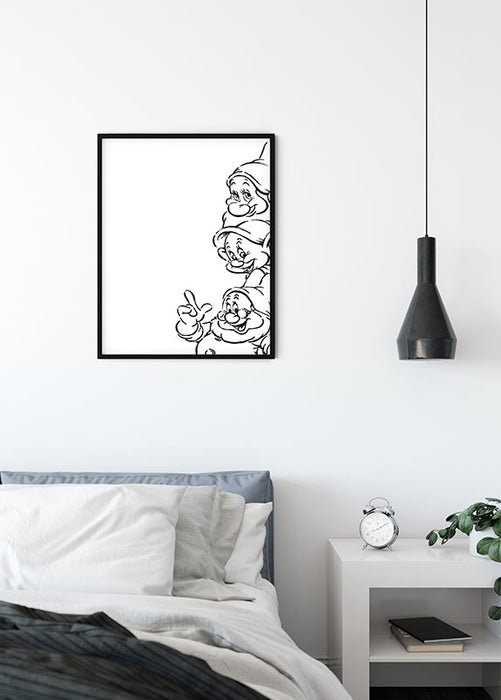 Wandbild - Snow White Dwarves