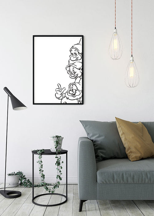 Komar NEU | Wandbild - Snow White Dwarves - Größe 40 x 50 cm