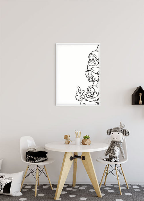 Wandbild - Snow White Dwarves