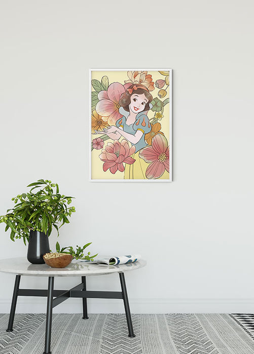 Wandbild - Snow White Flowers