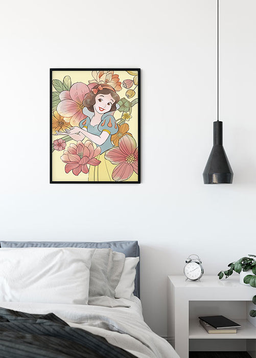 Wandbild - Snow White Flowers