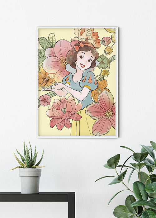 Wandbild - Snow White Flowers