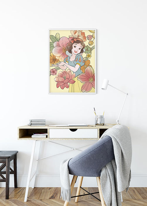Wandbild - Snow White Flowers