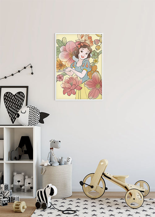 Wandbild - Snow White Flowers