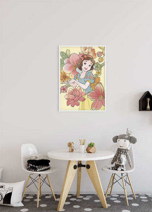 Wandbild - Snow White Flowers