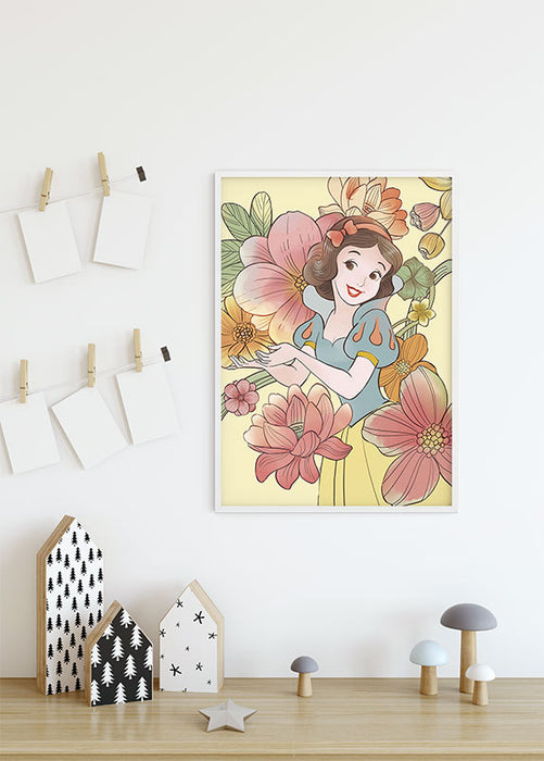 Wandbild - Snow White Flowers