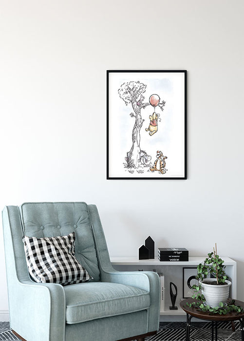 Komar NEU | Wandbild - Winnie the Pooh Hang on - Größe 30 x 40 cm