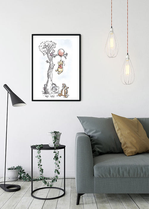 Komar NEU | Wandbild - Winnie the Pooh Hang on - Größe 30 x 40 cm