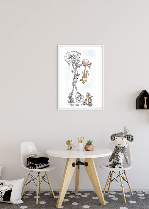 Komar NEU | Wandbild - Winnie the Pooh Hang on - Größe 40 x 50 cm