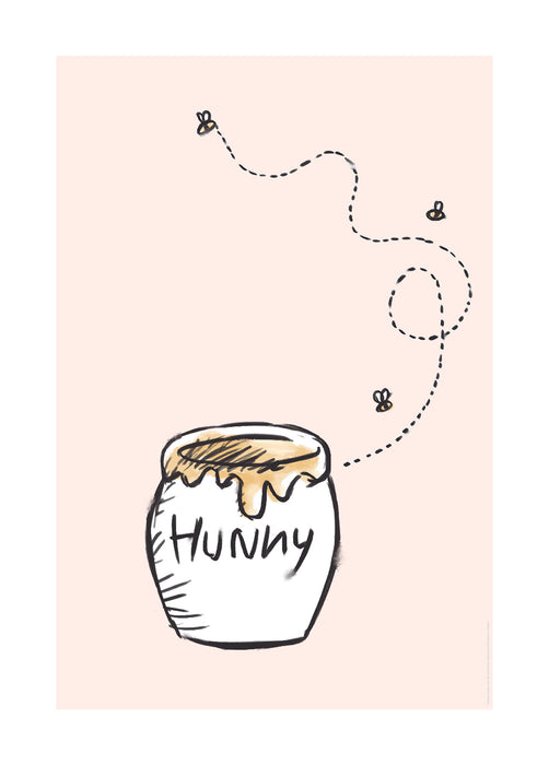 Komar NEU | Wandbild - Winnie the Pooh Hunny Pot - Größe 40 x 50 cm