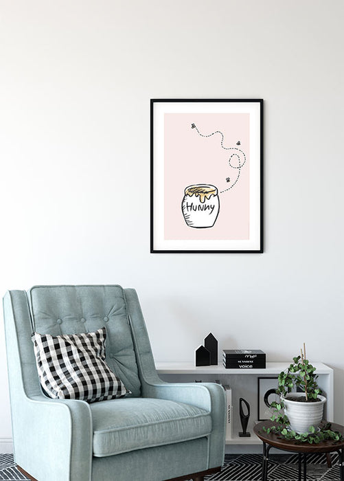 Komar NEU | Wandbild - Winnie the Pooh Hunny Pot - Größe 40 x 50 cm