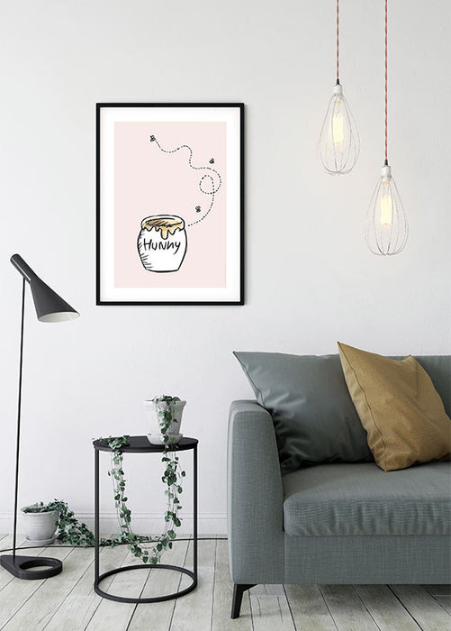 Komar NEU | Wandbild - Winnie the Pooh Hunny Pot - Größe 40 x 50 cm