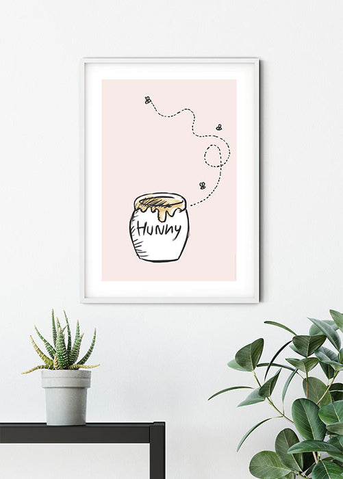 Komar NEU | Wandbild - Winnie the Pooh Hunny Pot - Größe 30 x 40 cm