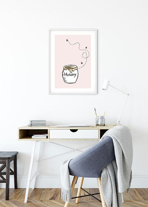 Wandbild - Winnie the Pooh Hunny Pot