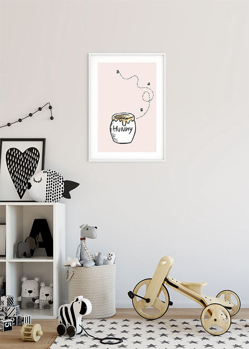 Wandbild - Winnie the Pooh Hunny Pot