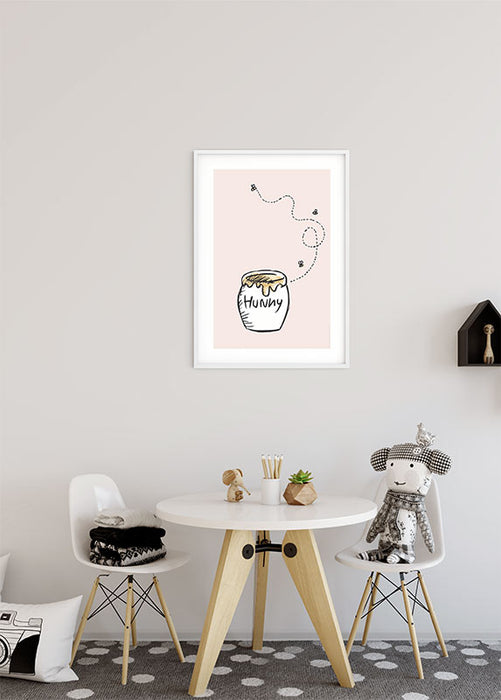 Wandbild - Winnie the Pooh Hunny Pot