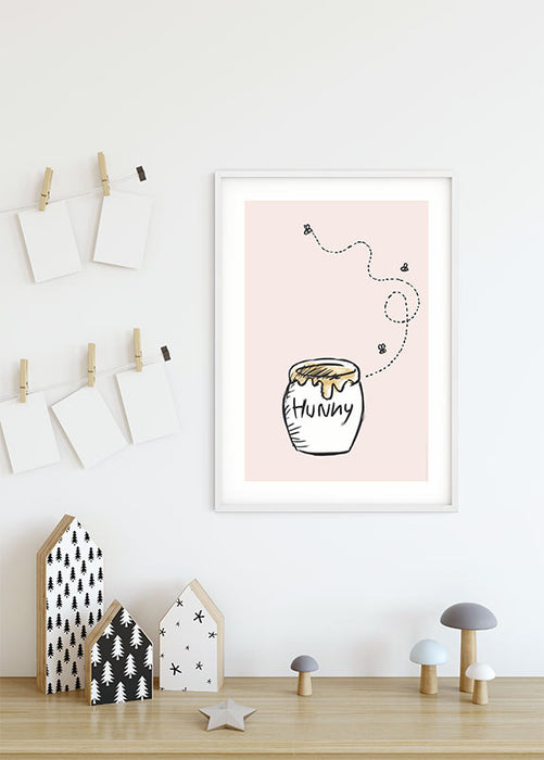 Wandbild - Winnie the Pooh Hunny Pot