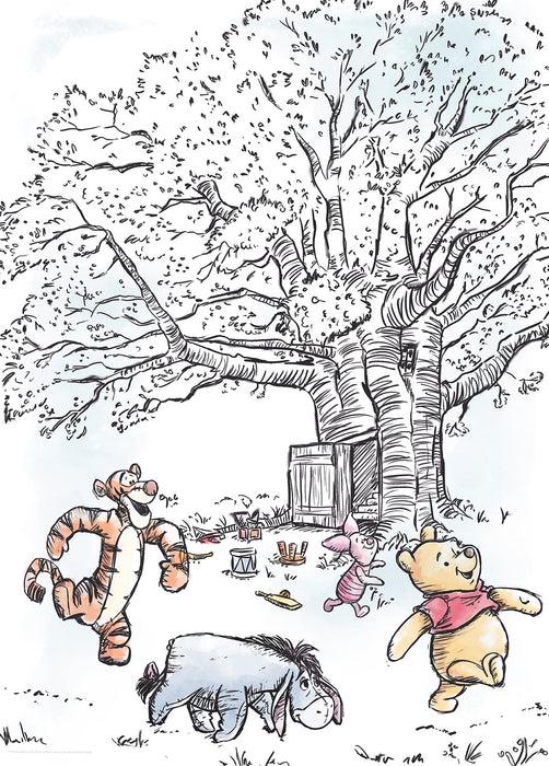 Komar NEU | Wandbild - Winnie the Pooh Playground - Größe 40 x 50 cm