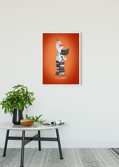 Wandbild - Frozen Olaf Reading