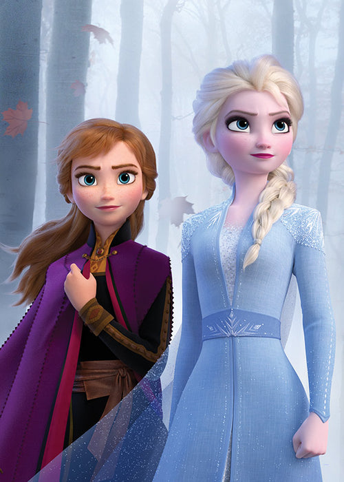 Wandbild - Frozen Sisters in the Wood